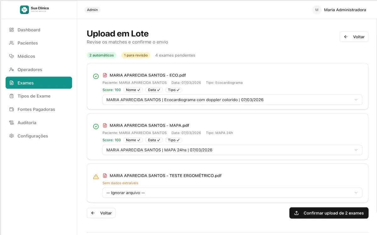 Passo 2: O sistema confere e entrega